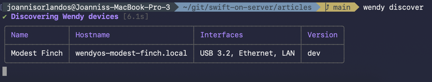 Discovering your device